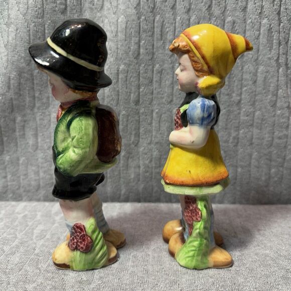 Vintage Porcelain European Boy and Girl Hand Painted Figurines ~ Japan ~ READ - Picture 2 of 6